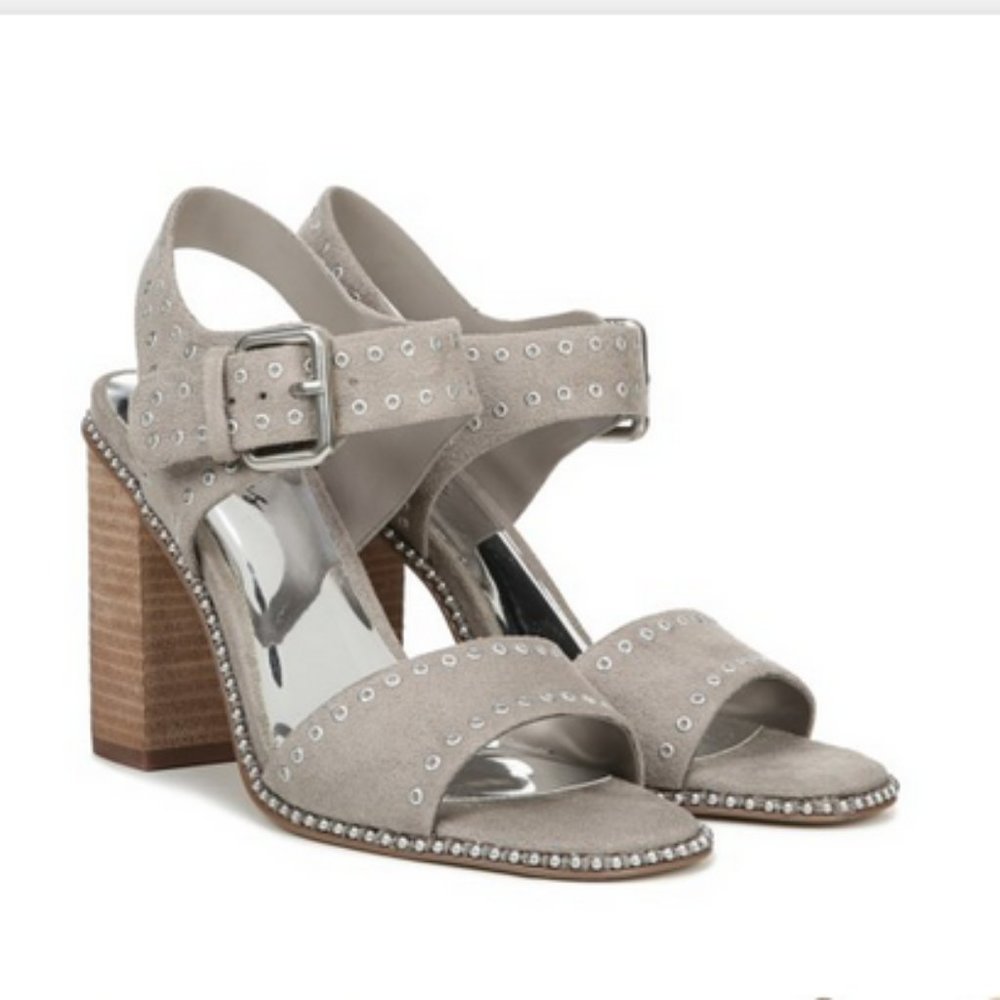 CARLOS SANTANA Embellished Block Heel Sandal